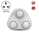 BG310 3-Horn Ultrasonic Automatic Frequency Conversion Mouse Repeller/Insect Repellent/Mosquito Repellent, Product specifications: UK Plug 220V(White)
