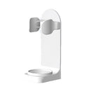 7 PCS Spiral Shading Electric Toothbrush Storage Rack Wall-Mounted Non-Slip Adjustable Electric Toothbrush Holder, Colour: White