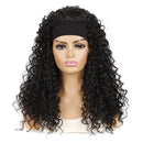 Hairband Wig Headgear Volume Chemical Fiber Wig Headgear, Color Classification: Black Hair Band 1B