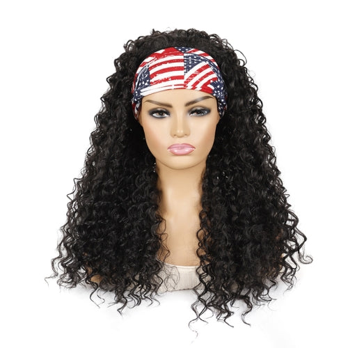 Hairband Wig Headgear Volume Chemical Fiber Wig Headgear, Color Classification: Stars And Stripes Headband 1B