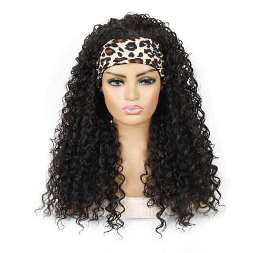 Hairband Wig Headgear Volume Chemical Fiber Wig Headgear, Color Classification: Leopard Headband 1B