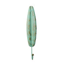 2 PCS Peacock Feather Metal Hook Kitchen Bathroom Coat And Hat Entrance Key Hook, Colour: Green B