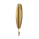 2 PCS Peacock Feather Metal Hook Kitchen Bathroom Coat And Hat Entrance Key Hook, Colour: Golden C