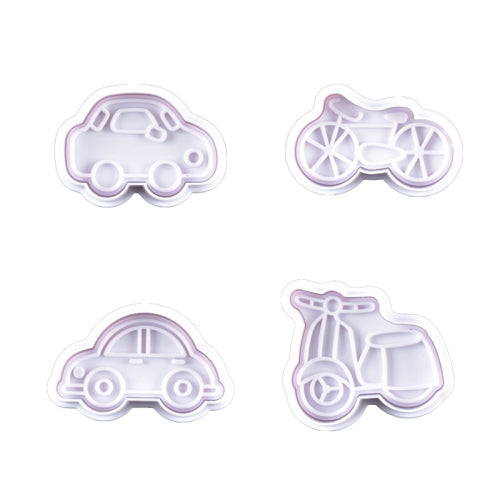 3 Sets Plastic Decorative Biscuit Mold Transportation Tool Series Biscuit Spring Mold(B )