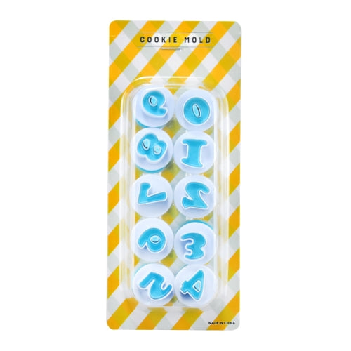 2 Sets Small Uppercase And Lowercase Alphanumeric Biscuit Press Mold Spring Press Mold, Specification: Numbers