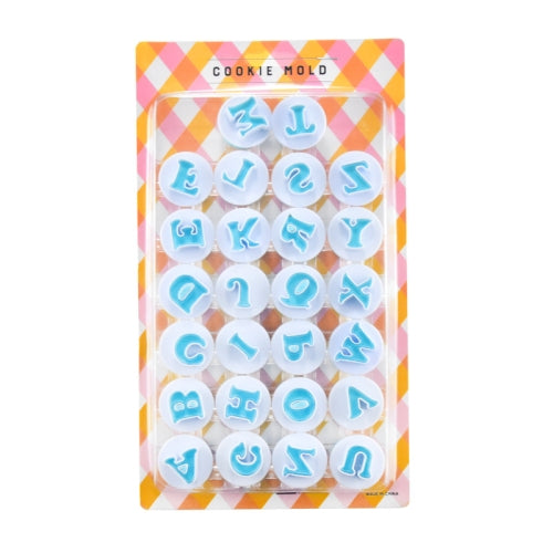 2 Sets Small Uppercase And Lowercase Alphanumeric Biscuit Press Mold Spring Press Mold, Specification: Capital Letters