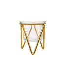 3 PCS Hollow Household Candle Cups Iron Candle Holders Luxury Creative Home Decorations, Colour: A Gold