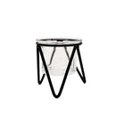 3 PCS Hollow Household Candle Cups Iron Candle Holders Luxury Creative Home Decorations, Colour: A Black