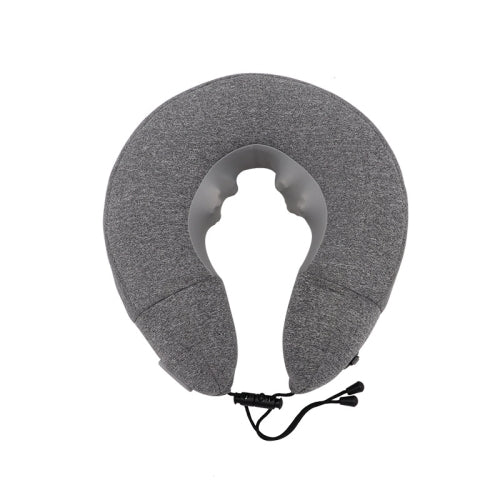 PL60 Neck Massager Cervical Spine Massage Pillow Household Inflatable U-Shaped Neck Pillow(Gray)