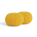 4 Sets Kitchen Does Not Drop Wire Nano Cleaning Ball Household Cleaning Brush Can Replace Steel Ball, Colour: Yellow Replacement x2