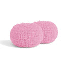 4 Sets Kitchen Does Not Drop Wire Nano Cleaning Ball Household Cleaning Brush Can Replace Steel Ball, Colour: Pink Replacement x2