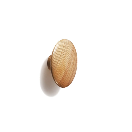 Solid Wood Mushroom Coat Hook Bedroom Porch Door Coat Hook , Size: M