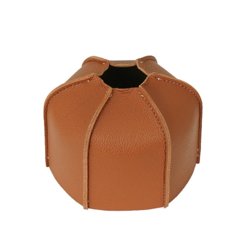 Outdoor Camping Flat Gas Tank Leather Case Camping Steam Lamp Fuel Tank PU Protective Cover For 230g Gas Tank