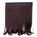 8261K Detachable Hat Wig Piece Micro-Roll Inner Buckle Can Stick Hat Wig(Dark Brown)