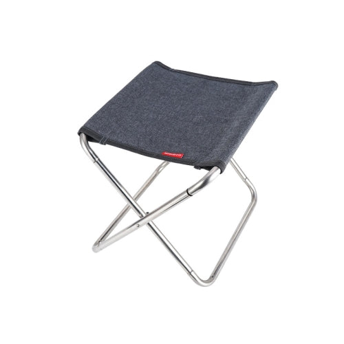 CLS Stainless Steel Spring Folding Chair Outdoor Fishing Chair, Colour: Gray