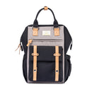 Portable Double-Shoulder Large-Capacity Mother And Baby Bag Diaper Bag, Size: One Size(Black Gray)