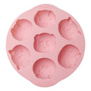 DIY Cartoon Silicone Cake Mold Baby Food Supplement Mold Baking Tools(Pink)