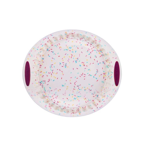 GW20035 DIY Candy Color Cartoon Silicone Cake Toast Ice Tray Mold, Specification: 12 Inch Round
