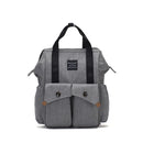 Multifunctional Large Capacity Double Shoulder Mother and Baby Bag(Gray)