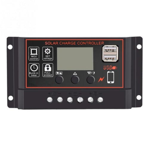 10A 12V24V Simple Solar Controller Light Time Control Solar Charge And Discharge Controller With USB