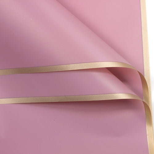 2 Bags Phnom Penh Flower Matte Paper Flower Wrapping Paper Bouquet Jelly Film Waterproof Gift Wrapping Paper 58x58cm, Colour: Pink
