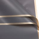 2 Bags Phnom Penh Flower Matte Paper Flower Wrapping Paper Bouquet Jelly Film Waterproof Gift Wrapping Paper 58x58cm, Colour: Grey