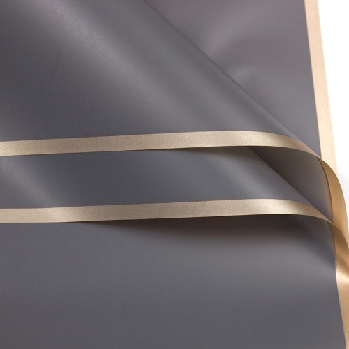 2 Bags Phnom Penh Flower Matte Paper Flower Wrapping Paper Bouquet Jelly Film Waterproof Gift Wrapping Paper 58x58cm, Colour: Grey