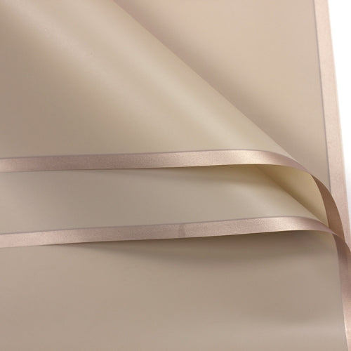 2 Bags Phnom Penh Flower Matte Paper Flower Wrapping Paper Bouquet Jelly Film Waterproof Gift Wrapping Paper 58x58cm, Colour: Khaki