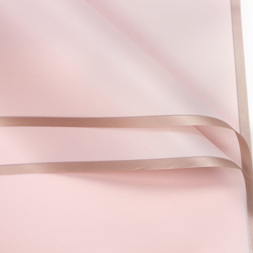 2 Bags Phnom Penh Flower Matte Paper Flower Wrapping Paper Bouquet Jelly Film Waterproof Gift Wrapping Paper 58x58cm, Colour: Rose Pink