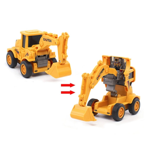 Children Educational Inertial Collision Deformation Engineering Vehicle Toy Model(Excavator)