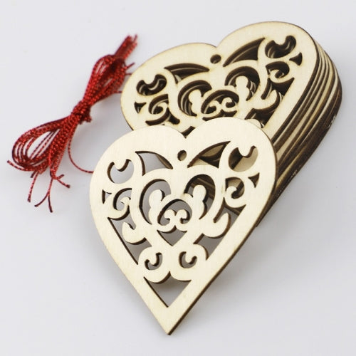 2 Packs Valentines Day Wedding Supplies Hollow Love Decoration Small Pendant JM01771
