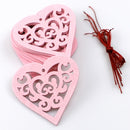 2 Packs Valentines Day Wedding Supplies Hollow Love Decoration Small Pendant JM01772