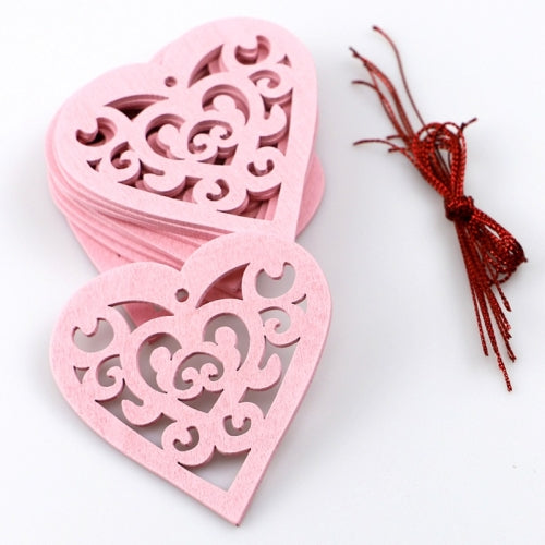 2 Packs Valentines Day Wedding Supplies Hollow Love Decoration Small Pendant JM01772