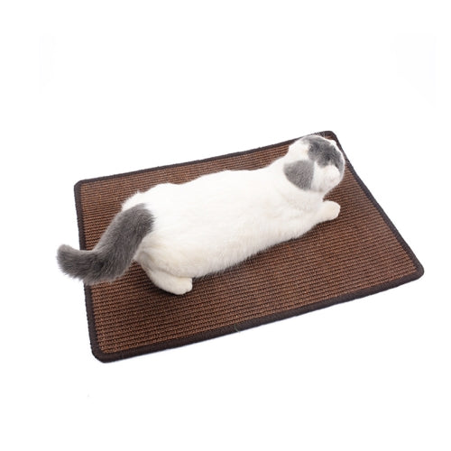 Cat Scratch Pad Pet Supplies Carpet Sleeping Mat Cat Placemat, Random Color Delivery, Specification: Overlock 30x40cm
