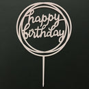 10 PCS Acrylic Birthday Cake Insert Card Manufacturer New Birthday Holiday Cake Insert Card Net Celebrity Baking Decoration Plug-In(039 Light Pink )