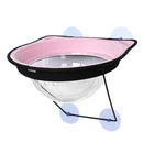 W212 Space Capsule Suction-Cup Cat Litter Window Sill Sunbathing Pet Hammock(Pink)