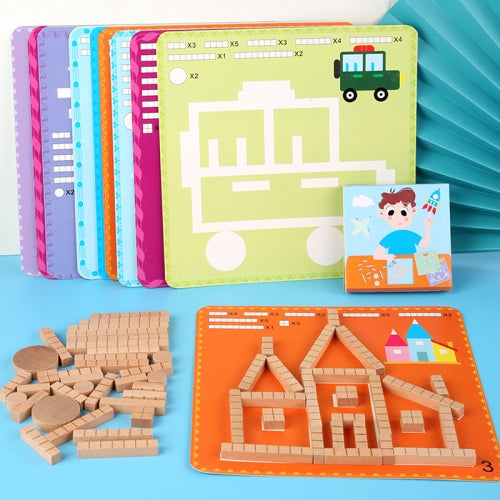 Educational Teaching Aid Puzzles Children Early Education Building Block Toy