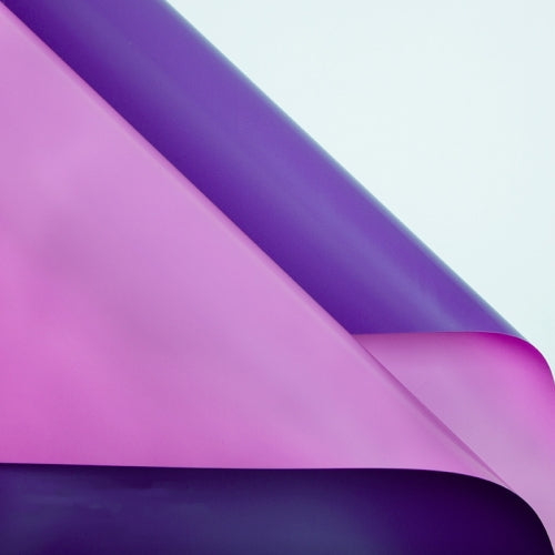 2 Bags Two-Color Waterproof Flower Wrapping Paper, Colour: Pudding Purple+Pink Purple