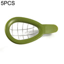 5 PCS Avocado Dicing & Pitting Device Multi-Function Avocado Knife(Green)