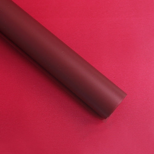 2 Bags Flower Wrapping Paper Matte Paper Gift Paper Translucent Wrapping Paper Material, Colour: Wine Red