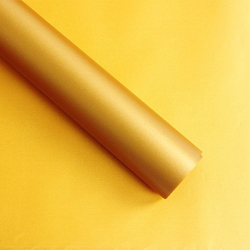 2 Bags Flower Wrapping Paper Matte Paper Gift Paper Translucent Wrapping Paper Material, Colour: Golden