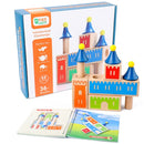 MUQIYI Puzzle Creative Children Toy Gifts Interactive Children Early Education Puzzle Building Blocks, Colour: Variety Castle