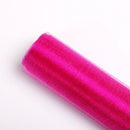 4 PCS Snow Yarn Flowers Packaging Wedding Decoration Simple Gauze Flowers Packaging Materials 48cmx4.5m(Rose Red)