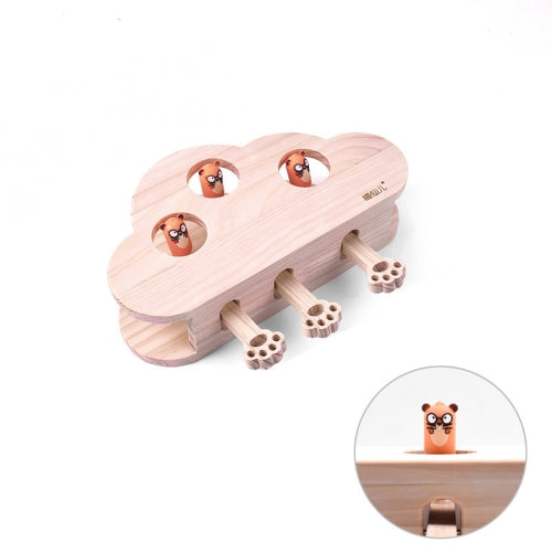 Hamster And Cat Toys Solid Wood Cat Supplies, Colour: Cloud Doll