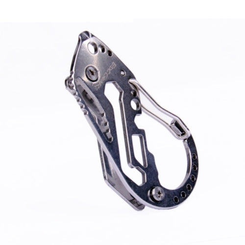 3 PCS Outdoor Multi-Function Key Clip Stainless Steel Carabiner(Without Corkscrew)