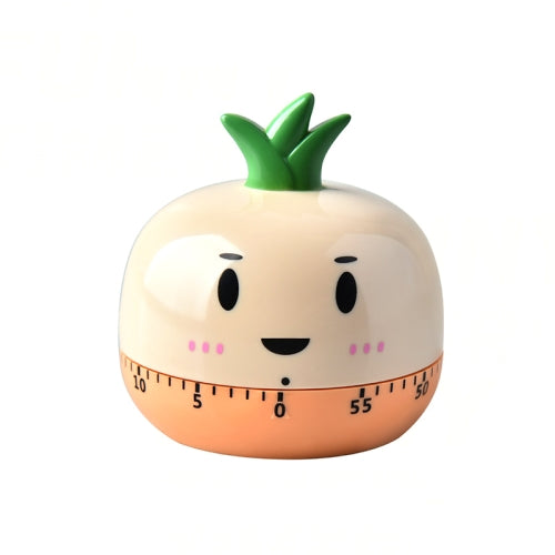 2 PCS Kitchen Mechanical Timer Cartoon 60 Minutes Timer Baking Cooking Reminder(Pineapple)