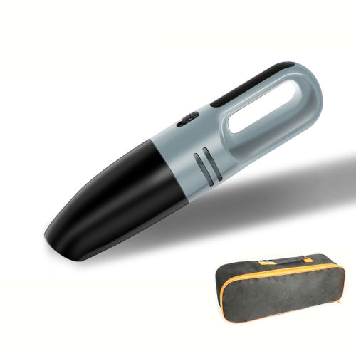 Car Handheld Portable Vacuum Cleaner Small Car Vacuum Cleaner Wireless Black Gray+Storage bag