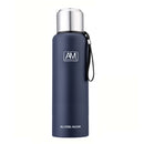304 Stainless Steel Insulated Mug Large Capacity Sports Water Cup Outdoor Travel Pot, Capacity: 1000ml(Dark Blue)