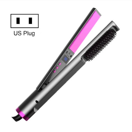 10-speed Adjustable Multifunctional Hair Straightening Curler Wet And Dry Electric Splint Straightening Comb, Power: US Plug