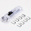 5 PCS Deli Office Stationery Supplementary Clip Push Clipper, Specification: 8591A (White)